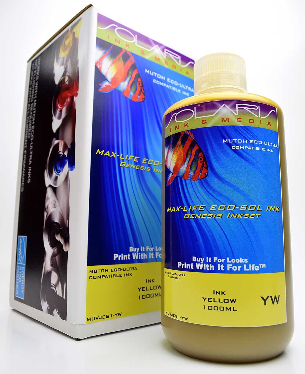Mutoh Eco-Ultra Ink Yellow 1 Liter
