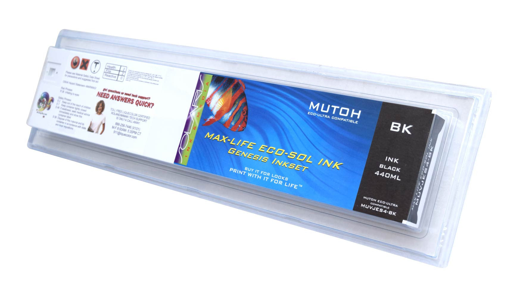 Mutoh Eco-Ultra 440ML Black Cartridge