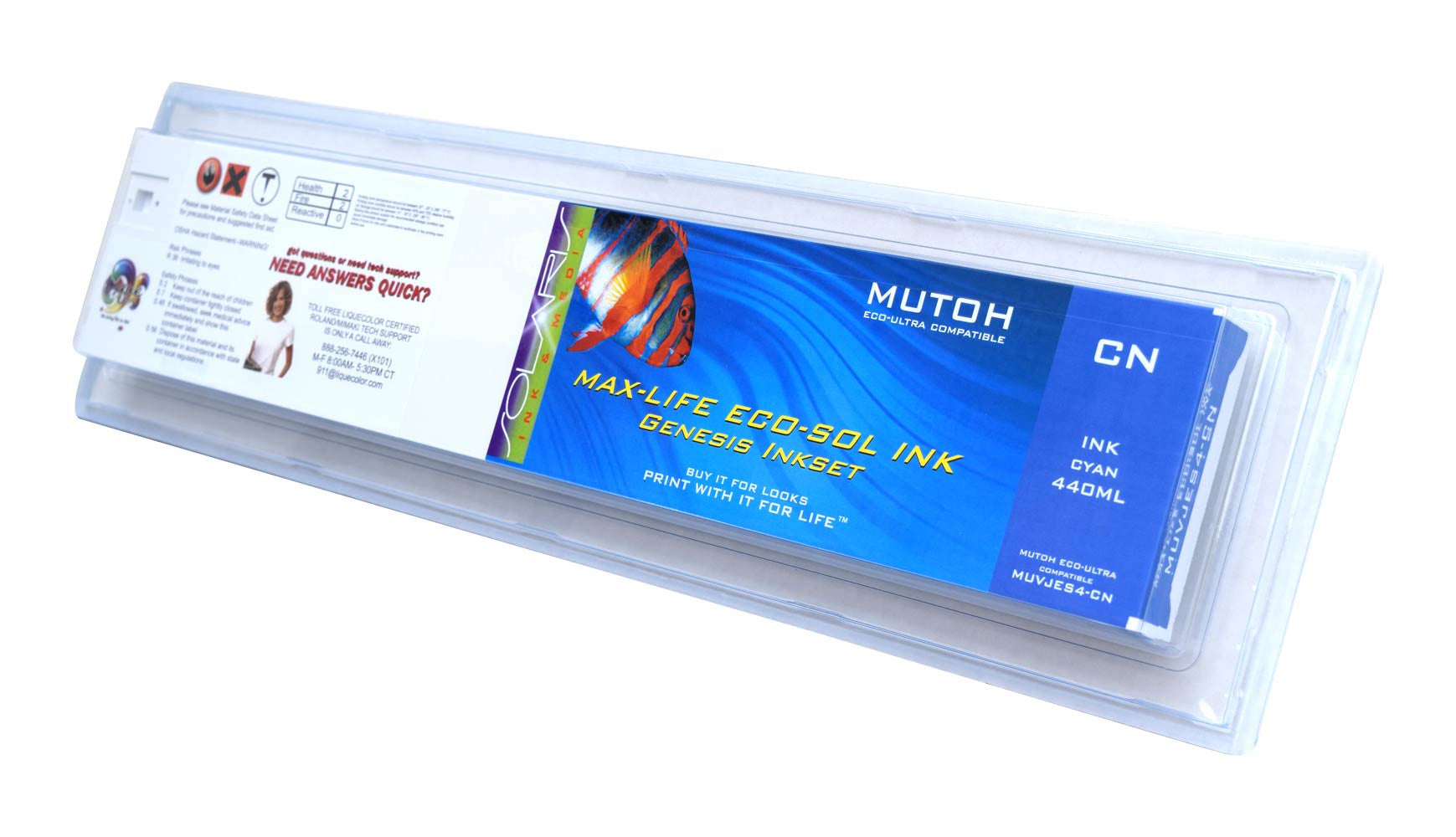 Mutoh Eco-Ultra 440ML Cyan Cartridge