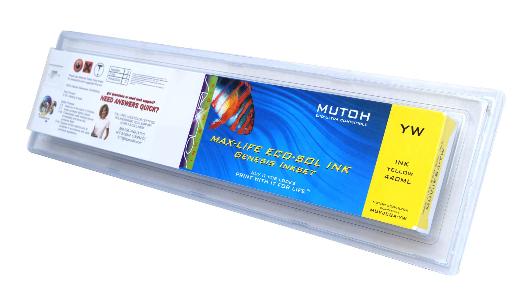Mutoh Eco-Ultra 440ML Yellow Cartridge