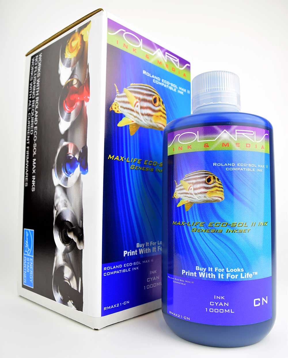 Roland Eco-Sol Max 2 Ink Cyan 1 Liter