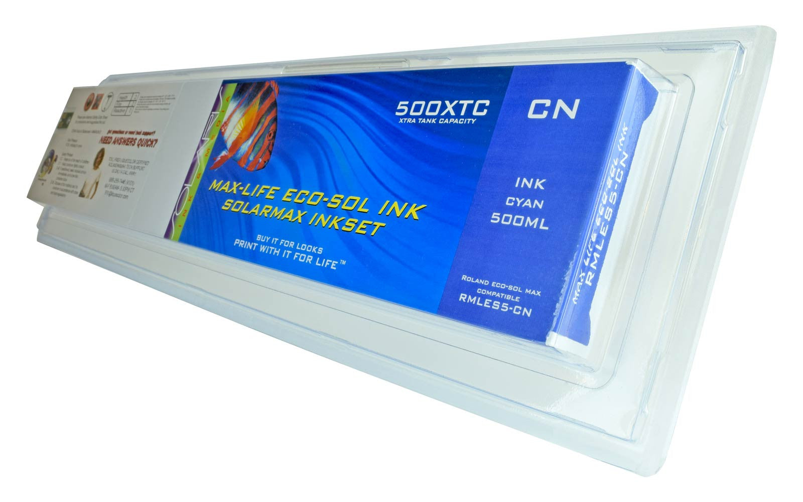 Roland Eco-Sol Max 500ML Cyan Cartridge